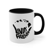 Livin' Aloha Black Accent Mug