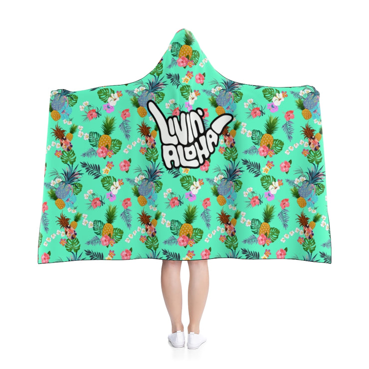 Surf Poncho (Teal Pineapple) - Livin&