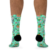 Livin' Aloha Tropical Socks (Teal Pineapple)