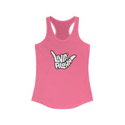 Livin' Aloha Women's Classic Racerback Solid Hot Pink Tank - Livin' Aloha