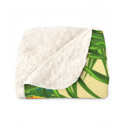 Livin' Aloha Sherpa Fleece Blanket (Toucan Surf) - Livin' Aloha