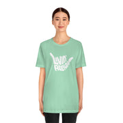 Livin' Aloha Original Jersey Tee (Green Spring Rain)