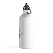 Livin' Aloha White Stainless Steel Water Bottle (14oz)
