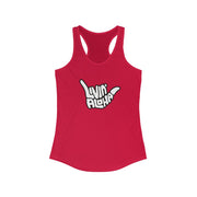 Livin' Aloha Women's Classic Racerback Solid Red Tank - Livin' Aloha