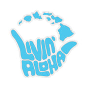 Blue Car Decal, Island stickers - Livin' Aloha