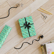 Livin' Aloha Gift Wrapping Paper Rolls, 1pc (Teal Pineapple)