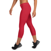 Livin' Aloha Leggings (Brick Red) - Livin' Aloha