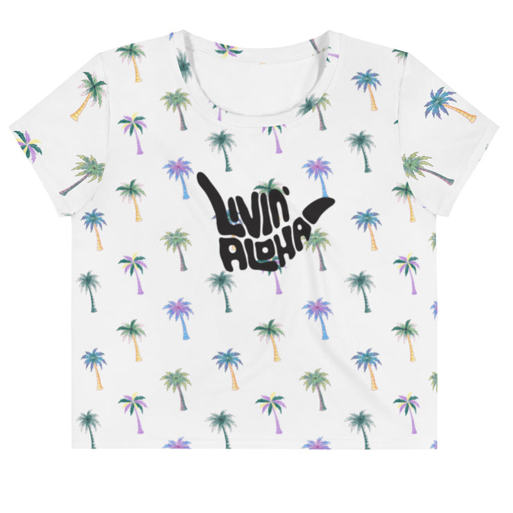All-Over Print Crop Tee - Livin&