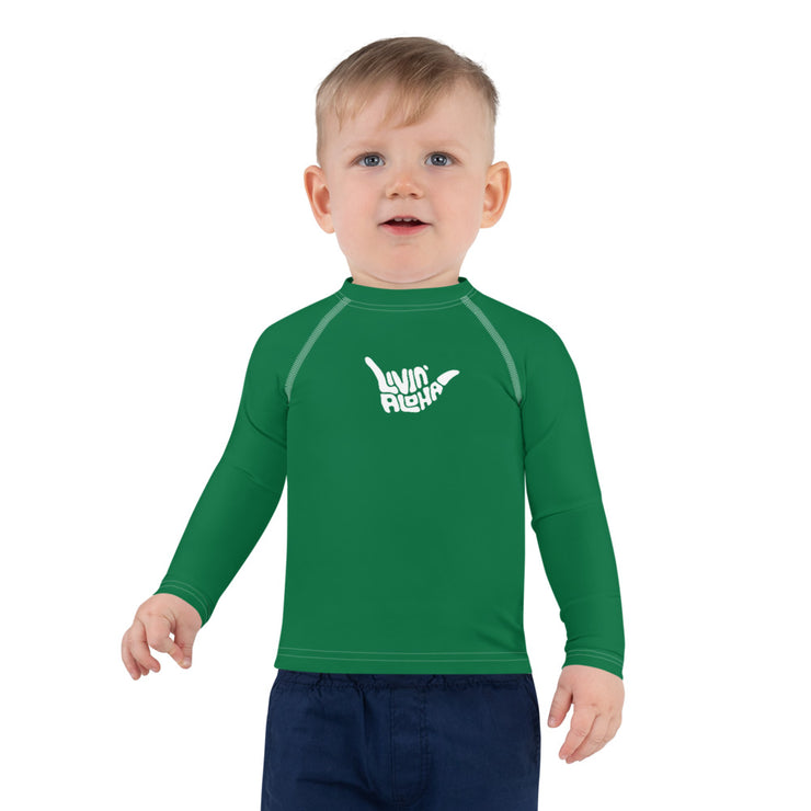 Kids Rash Guard (Green) - Livin&