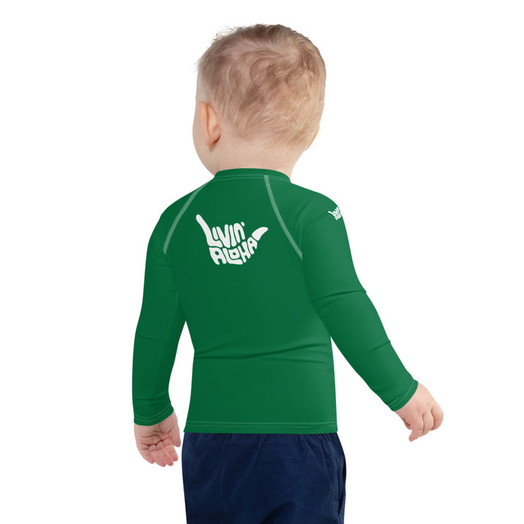 Kids Rash Guard (Green) - Livin&