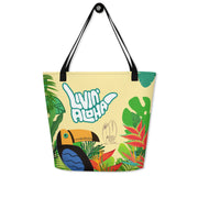 Livin' Aloha Beach Bag (Toucan Surf)