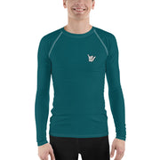 Men's Rash Guard (Deep Sea Green) - Livin' Aloha