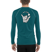Men's Rash Guard (Deep Sea Green) - Livin' Aloha