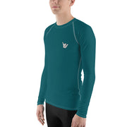 Men's Rash Guard (Deep Sea Green) - Livin' Aloha