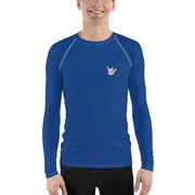 Men's Rash Guard (Blue) - Livin' Aloha