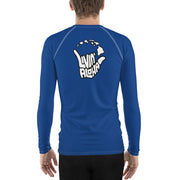 Men's Rash Guard (Blue) - Livin' Aloha
