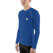 Men's Rash Guard (Blue) - Livin' Aloha
