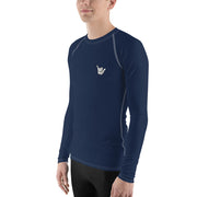 Men's Rash Guard (Navy Blue) - Livin' Aloha