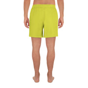 Livin' Aloha Men's Athletic Long Shorts (Starship Yellow)