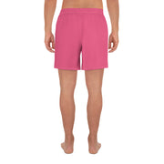 Livin' Aloha Men's Athletic Long Shorts (Brink Pink)