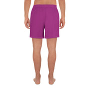 Livin' Aloha Men's Athletic Long Shorts (Red Violet)
