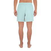 Livin' Aloha Men's Athletic Long Shorts (Light Cyan)