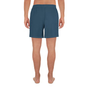 Livin' Aloha Men's Athletic Long Shorts (Arapawa Blue)