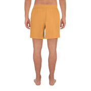 Livin' Aloha Men's Athletic Long Shorts (Texas Rose Orange)