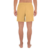 Livin' Aloha Men's Athletic Long Shorts (Chardonnay Orange)
