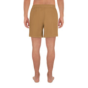 Livin' Aloha Men's Athletic Long Shorts (Nude Brown)