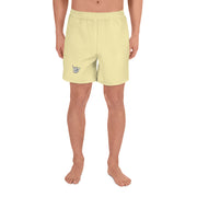 Livin' Aloha Men's Athletic Long Shorts (Banana Mania Yellow)