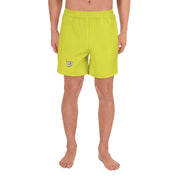 Livin' Aloha Men's Athletic Long Shorts (Starship Yellow)