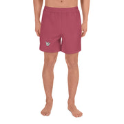 Livin' Aloha Men's Athletic Long Shorts (Hippie Pink)