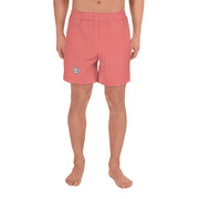 Livin' Aloha Men's Athletic Long Shorts (Salmon Pink)