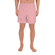 Livin' Aloha Men's Athletic Long Shorts (Light Pink)