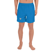 Livin' Aloha Men's Athletic Long Shorts (Navy Blue)