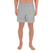 Livin' Aloha Men's Athletic Long Shorts (Silver)
