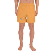 Livin' Aloha Men's Athletic Long Shorts (Texas Rose Orange)