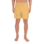 Livin' Aloha Men's Athletic Long Shorts (Chardonnay Orange)