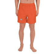 Livin' Aloha Men's Athletic Long Shorts (Outrageous Orange)