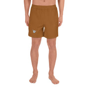Livin' Aloha Men's Athletic Long Shorts (Rich Gold Brown)