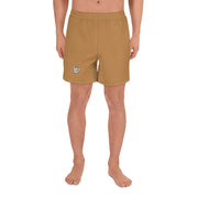 Livin' Aloha Men's Athletic Long Shorts (Nude Brown)