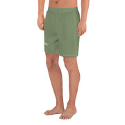 Livin' Aloha Men's Athletic Long Shorts (Camouflage Green)
