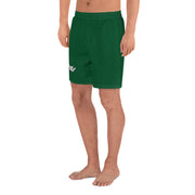 Livin' Aloha Men's Athletic Long Shorts (Forest Green)