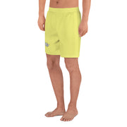 Livin' Aloha Men's Athletic Long Shorts (Dolly Yellow)