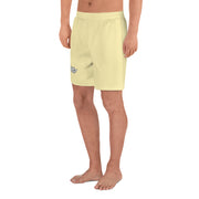 Livin' Aloha Men's Athletic Long Shorts (Banana Mania Yellow)