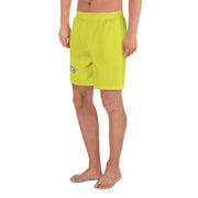 Livin' Aloha Men's Athletic Long Shorts (Starship Yellow)