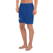 Livin' Aloha Men's Athletic Long Shorts (Dark Cerulean Blue)