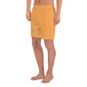 Livin' Aloha Men's Athletic Long Shorts (Texas Rose Orange)