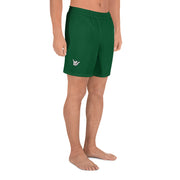 Livin' Aloha Men's Athletic Long Shorts (Forest Green)